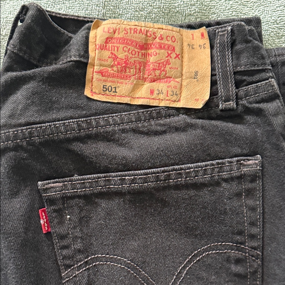 Levi's 501’s Black Straight Men's Jeans